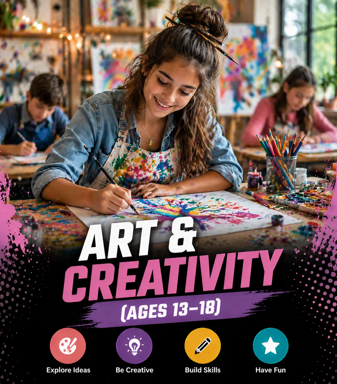 in-school-club-ottawa-teen-art-creativity-program-13-18 Art & Creativity Program – (Ages 12–18) - Image 1